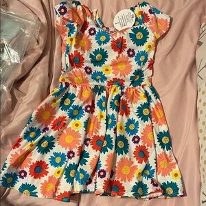 Dot Dot Smile Colorful Floral Kids Dress
